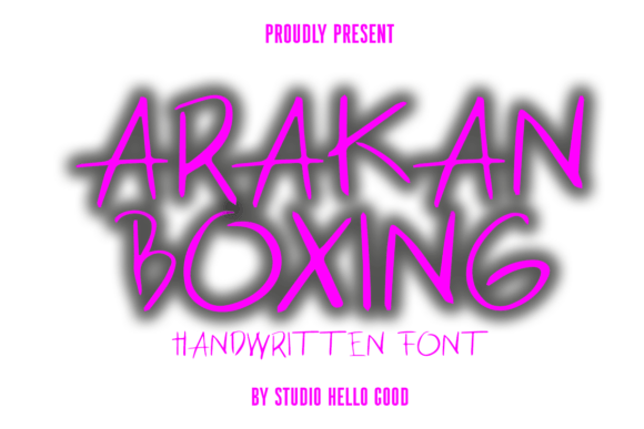Arakan Boxing: A Bold Handwritten Font for Marketers