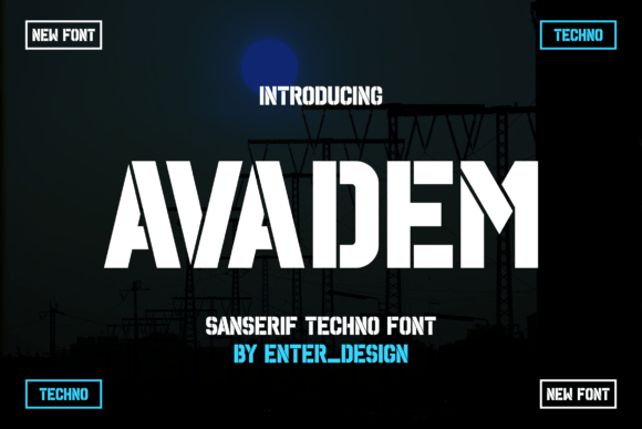 Avadem: A Bold Typeface for Strong Branding