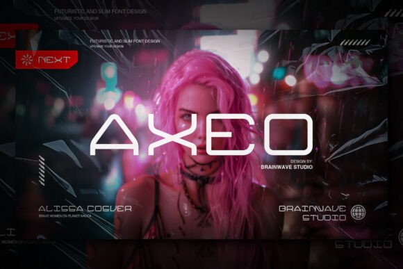 Axeo Font: A Modern Display Typeface for Web Design