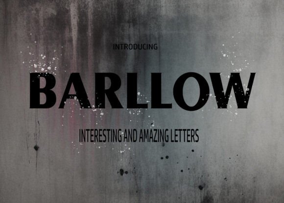 Barllow: A Bold Display Font for Makers