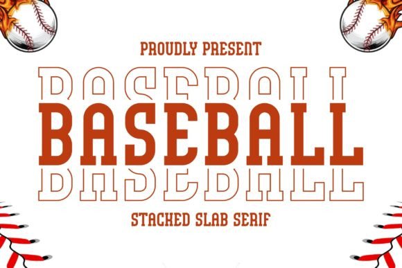 Baseball Stacked Font: Bold Branding Essentials
