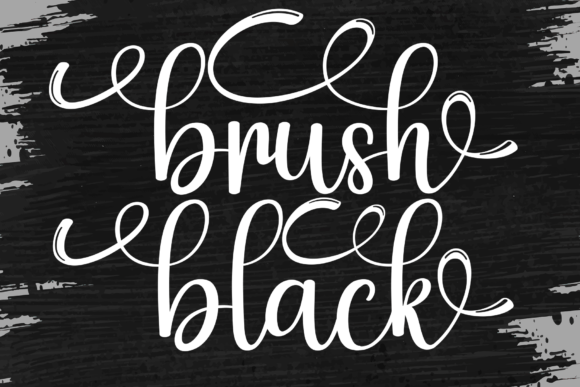Brush Black Font: Bold Handwritten Style for Branding