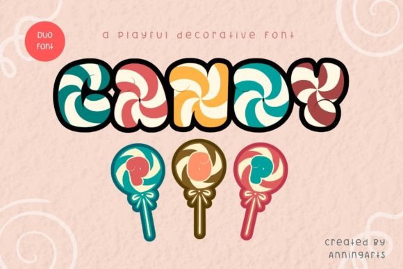 Candy Pop Duo: A Playful Typeface for Web Design