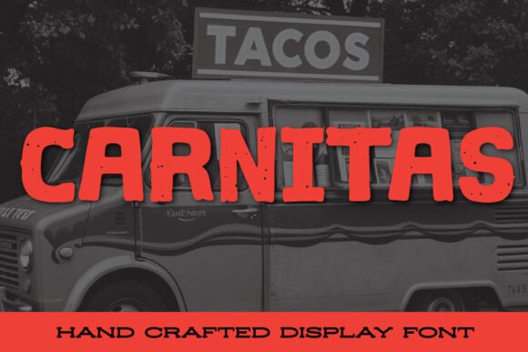 Carnitas Font: A Bold Display Typeface for Web
