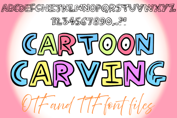 Cartoon Carving: A Playful Display Font for Bold Campaigns