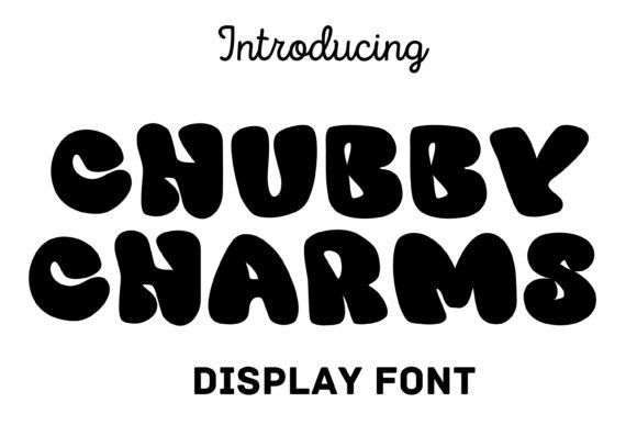 Chubby Charms: A Playful Display Font for Web Design