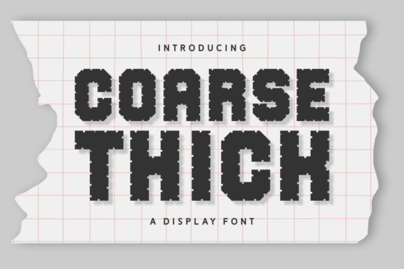 Coarse Thick: A Bold Typeface for Branding