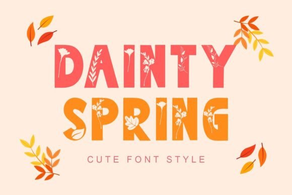 Dainty Spring: A Playful Display Font for Branding
