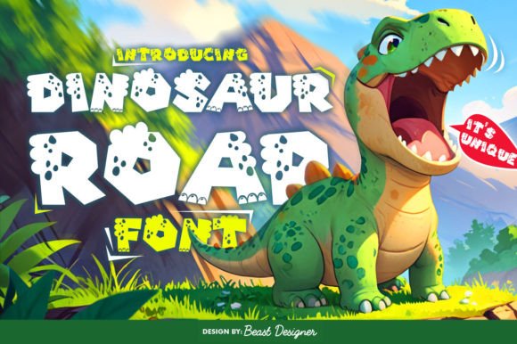 Dinosaur Roar Font for Bold Web Design