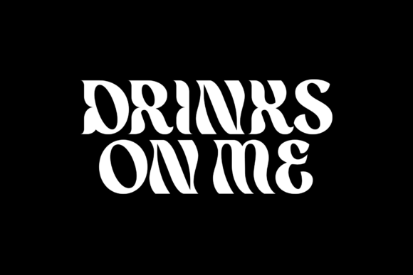 Drinks on Me: A Bold Display Font for Branding