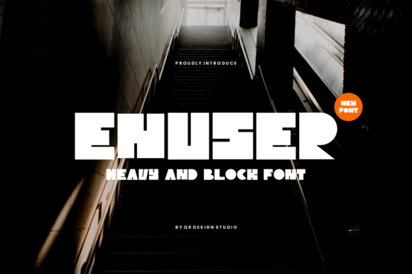 Enuser: A Bold Sans Serif Font for Modern Web Design