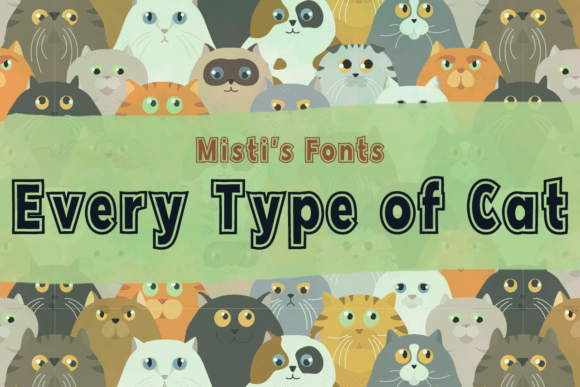 Every Type of Cat: A Bold Display Font for Brands