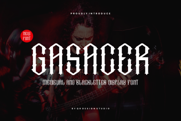 Gasacer Font: Bold Blackletter for Digital Impact