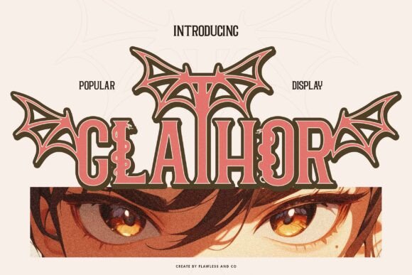 Glathor: A Bold Display Font for Branding