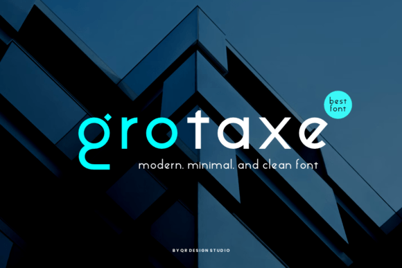 Grotaxe: A Bold Sans Serif Font for Modern Branding
