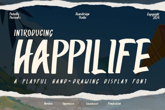 Happilife: A Joyful Display Font for Editorial Design