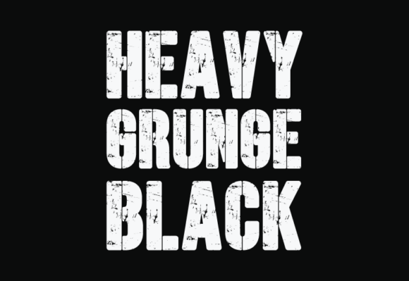 Heavy Grunge Black Font for Bold Branding