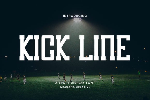 Kick Line Font: Bold Serif for Branding