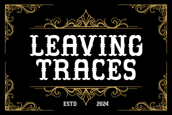 Leaving Traces: A Bold Blackletter Font for Web