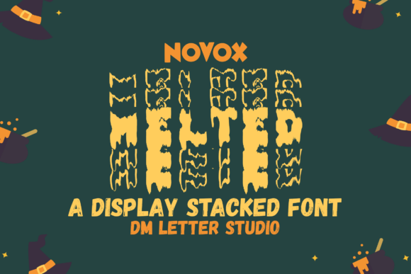 Novox Melted Stacked: A Bold Typeface for Modern Branding