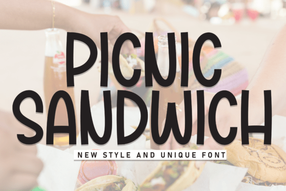 Picnic Sandwich: A Bold Display Font for Brands
