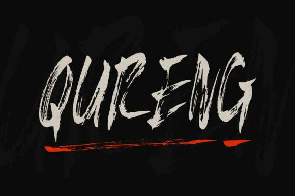 Qureng: A Bold Brush Font for Branding