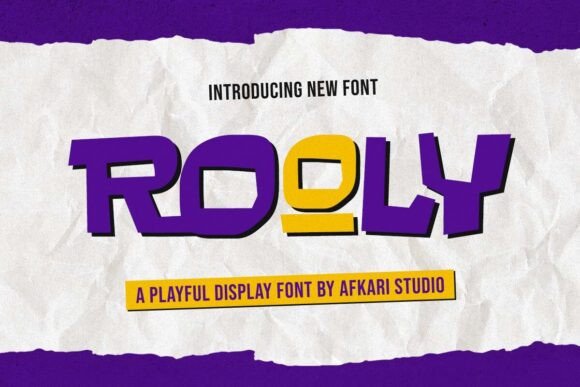 Rooly: A Cheerful Display Font for Bold Branding