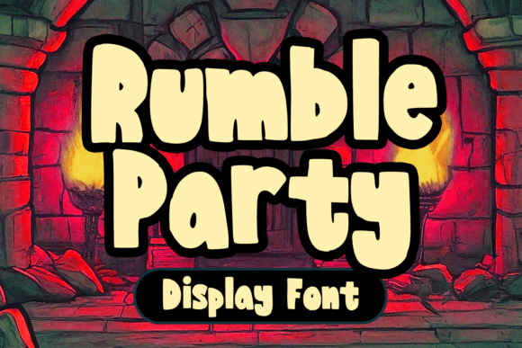 Rumble Party: A Bold Display Font for Editorial Design