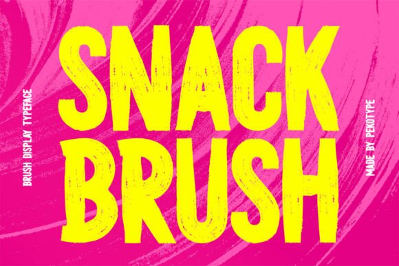 Snack Brush: A Bold Display Font for Impact