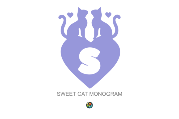 Sweet Cat Monogram Font for Small Business Branding