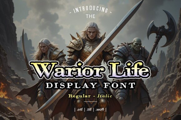 Warrior Life: The Bold Display Font for Marketers